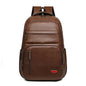 PU Soft Leather Backpack Large Capacity Men