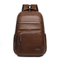 PU Soft Leather Backpack Large Capacity Men