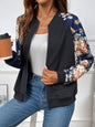 Women's Simple Printed Full-zip Cardigan Coat