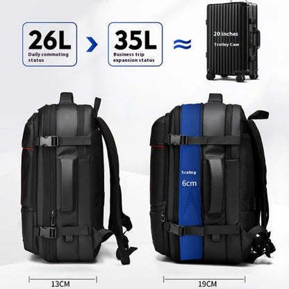 Large Capacity Expansion Multifunctional Vacuum Compression Backpack For Men